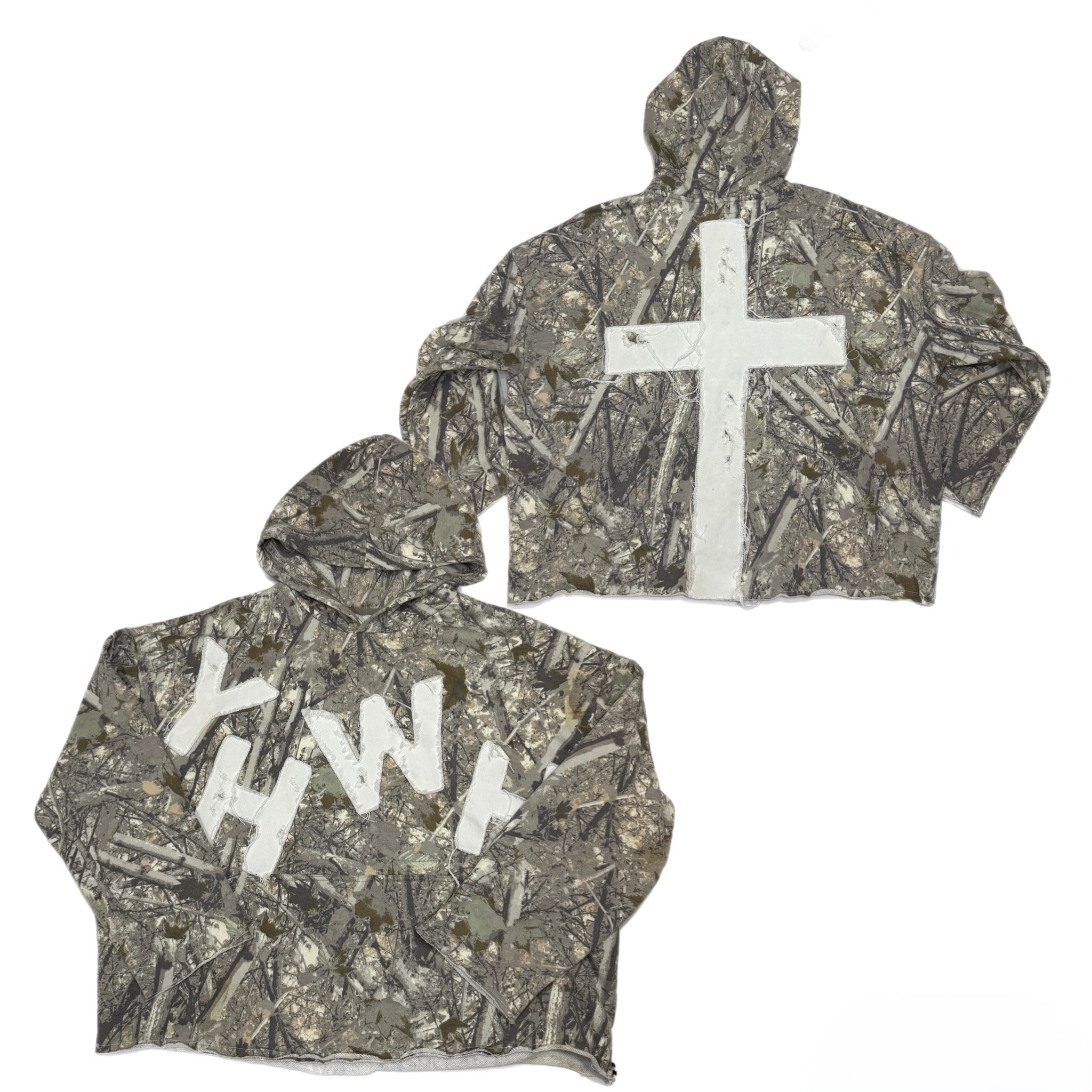 YHWH Cropped Hoodie (1 of 1)